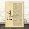 Tim Minchin Prejudice Rustic Script Song Lyric Wall Art Print