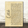 Howie Day Collide Rustic Script Song Lyric Wall Art Print
