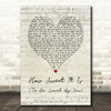 James Taylor How Sweet It Is (To Be Loved By You) Script Heart Song Lyric Wall Art Print