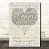 Nick Cave & The Bad Seeds Are You The One That I've Been Waiting For Script Heart Song Lyric Wall Art Print