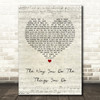 The Temptations The Way You Do The Things You Do Script Heart Song Lyric Wall Art Print