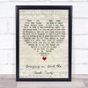 Love Affair Bringing on Back the Good Times Script Heart Song Lyric Wall Art Print