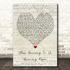 John Mayer Slow Dancing In A Burning Room Script Heart Song Lyric Wall Art Print