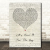Deniece Williams Let's Hear It For The Boy Script Heart Song Lyric Wall Art Print
