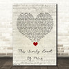 The Prom Musical This Unruly Heart Of Mine Script Heart Song Lyric Wall Art Print