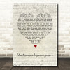 Billie Eilish Idontwannabeyouanymore Script Heart Song Lyric Wall Art Print