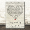 Rod Stewart Every Beat Of My Heart Script Heart Song Lyric Wall Art Print