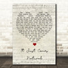 George Strait It Just Comes Natural Script Heart Song Lyric Wall Art Print