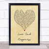 Al Green Love And Happiness Vintage Heart Song Lyric Quote Print