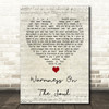 Avenged Sevenfold Warmness On The Soul Script Heart Song Lyric Wall Art Print