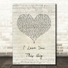 Scotty McCreery I Love You This Big Script Heart Song Lyric Wall Art Print