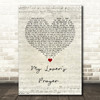 Otis Redding My Lover's Prayer Script Heart Song Lyric Wall Art Print