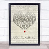 Sheriff When Im With You Script Heart Song Lyric Wall Art Print