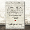 Katie Melua Mockingbird Song Script Heart Song Lyric Wall Art Print