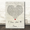 Kenzie Wheeler I Can See It Now Script Heart Song Lyric Wall Art Print