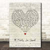 Sonique It Feels So Good Script Heart Song Lyric Wall Art Print