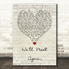 Vera Lynn We'll Meet Again Script Heart Song Lyric Wall Art Print