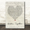 Casting Crowns Broken Together Script Heart Song Lyric Wall Art Print