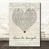 Daniel O'Donnell Home to Donegal Script Heart Song Lyric Wall Art Print