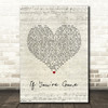 Matchbox 20 If You're Gone Script Heart Song Lyric Wall Art Print
