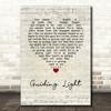 Muse Guiding Light Script Heart Song Lyric Wall Art Print