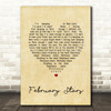 Foo Fighters February Stars Vintage Heart Song Lyric Quote Print