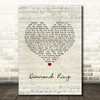 Bon Jovi Diamond Ring Script Heart Song Lyric Wall Art Print