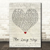 Brett Eldredge The Long Way Script Heart Song Lyric Wall Art Print