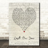 Lewis Capaldi Lost On You Script Heart Song Lyric Wall Art Print
