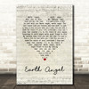 The Penguins Earth Angel Script Heart Song Lyric Wall Art Print