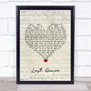 Donna Summer Last Dance Script Heart Song Lyric Wall Art Print