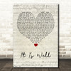 Kristene DiMarco It Is Well Script Heart Song Lyric Wall Art Print
