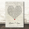 Bryan Adams Here I Am Script Heart Song Lyric Wall Art Print