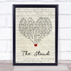 Hillsong United The Stand Script Heart Song Lyric Wall Art Print