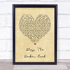 Rascal Flatts Bless The Broken Road Vintage Heart Song Lyric Quote Print