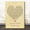 Steve Azar Lay Your Heart Next to Mine Vintage Heart Song Lyric Wall Art Print