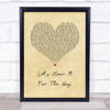 Deniece Williams Let's Hear It For The Boy Vintage Heart Song Lyric Wall Art Print