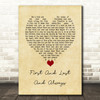 The Sisters Of Mercy First And Last And Always Vintage Heart Song Lyric Wall Art Print