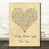 Art Garfunkel I Only Have Eyes For You Vintage Heart Song Lyric Wall Art Print