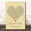 Rick Astley My Arms Keep Missing You Vintage Heart Song Lyric Wall Art Print