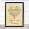 Anne Murray Could I Have This Dance Vintage Heart Song Lyric Wall Art Print