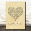 Bryan Adams Straight From The Heart Vintage Heart Song Lyric Wall Art Print