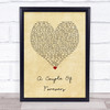 Chrisette Michele A Couple Of Forevers Vintage Heart Song Lyric Wall Art Print