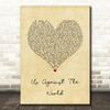 Westlife Us Against The World Vintage Heart Song Lyric Wall Art Print