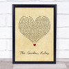 Snow Patrol The Garden Rules Vintage Heart Song Lyric Wall Art Print