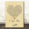 Jackie Evancho I See The Light Vintage Heart Song Lyric Wall Art Print