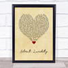 Queensryche Silent Lucidity Vintage Heart Song Lyric Wall Art Print