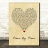 Kelly Clarkson Piece By Piece Vintage Heart Song Lyric Wall Art Print