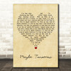 Stereophonics Maybe Tomorrow Vintage Heart Song Lyric Wall Art Print