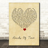 Groove Armada Hands Of Time Vintage Heart Song Lyric Wall Art Print